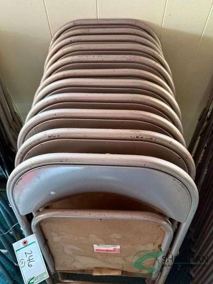 11 Steel folding chairs