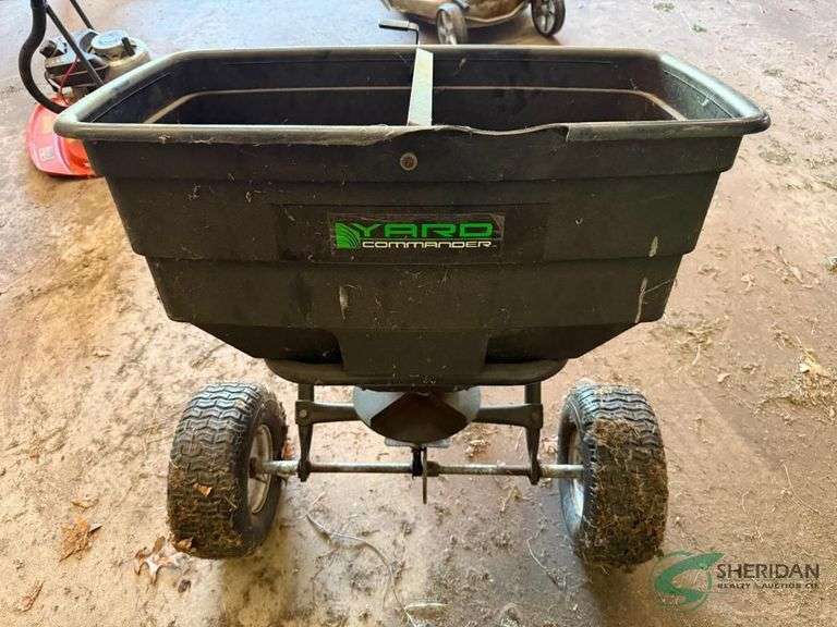 Tow behind broadcast spreader