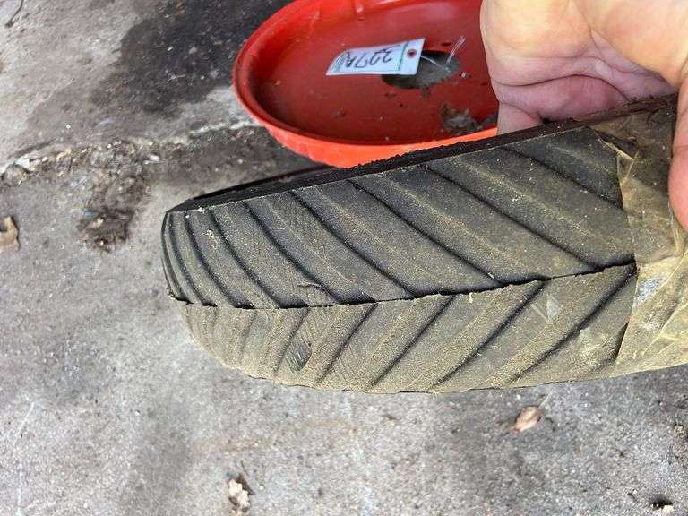 Tire and rim for reel mower