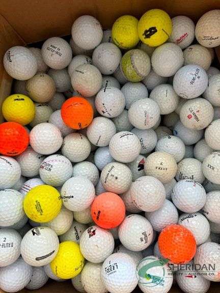 Numerous golf balls