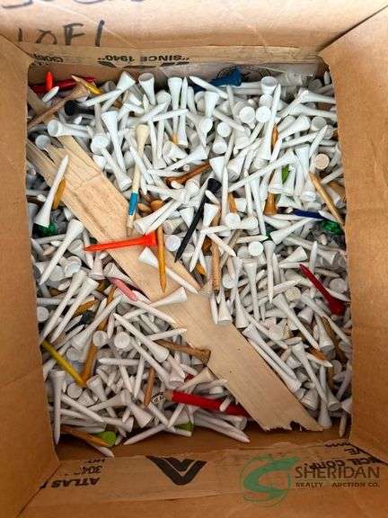 Box of golf tees