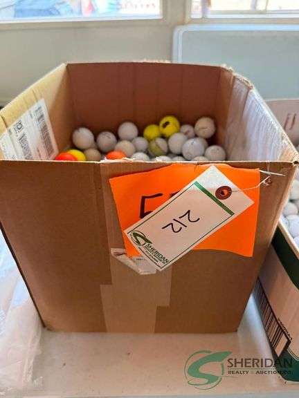 Numerous golf balls