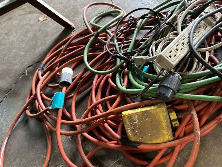 Miscellaneous extension cords and power strip