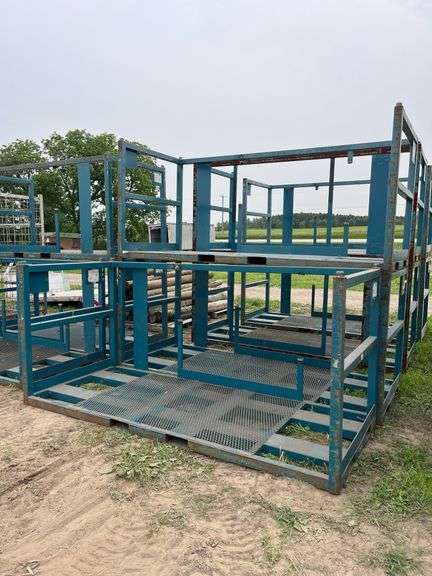 (3) Pallet rack 115" x 48" x 51", row:4