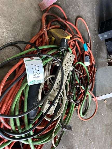 Miscellaneous extension cords and power strip
