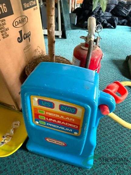 Kids toys, fake tree, and more