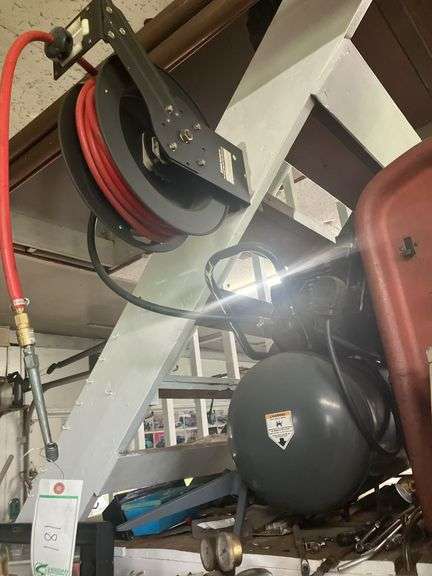 Air compressor and hose reel