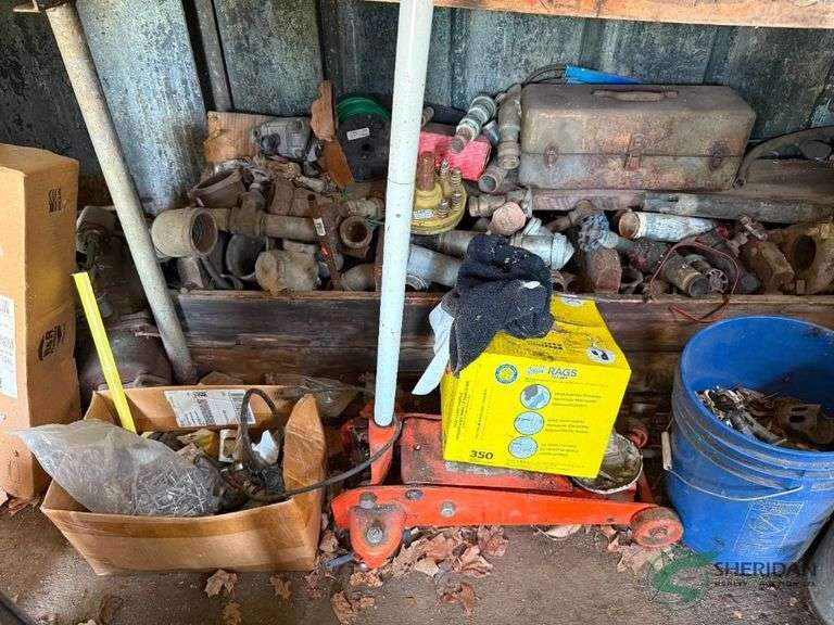 Contents of bench and wall
