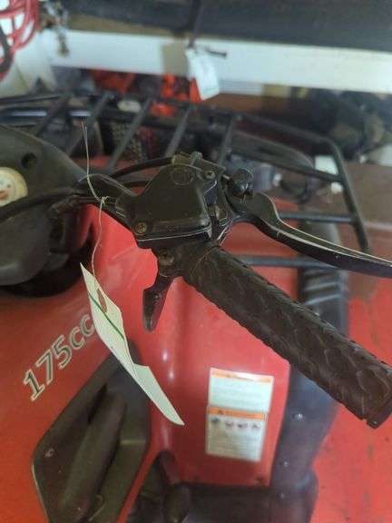 Bush hog 175cc quad; ran when placed in storage over a year ago.  Running status unknown currently.