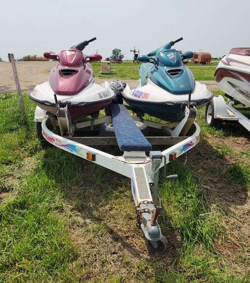 1997 & 1999 Jet Ski's with trailer, row:2