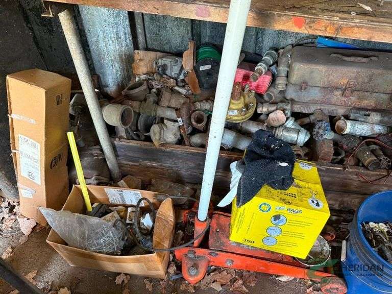 Contents of bench and wall
