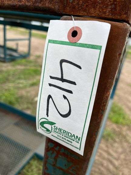 (2) Pallet racks 115" L x 48" W x 51" H, row:4