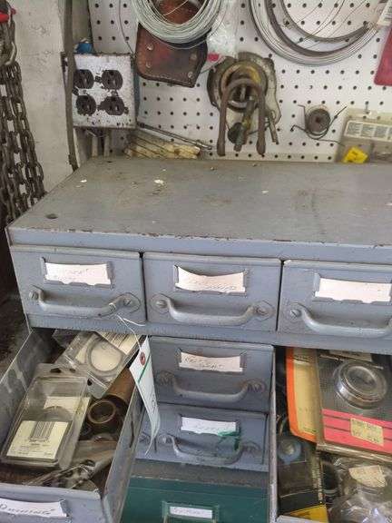 Metal nuts and bolts  organizer