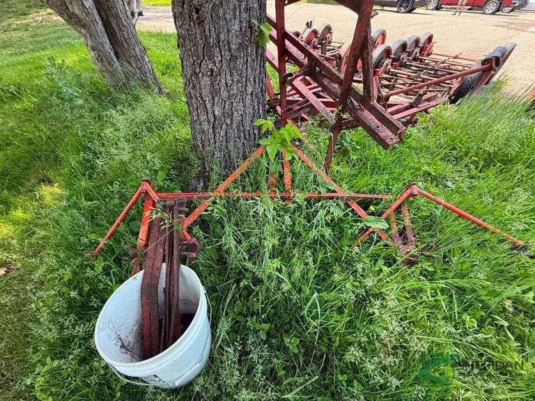 Disassembled reel mower