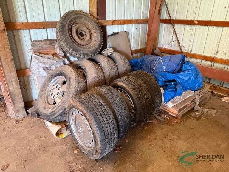 Assorted tire and rims