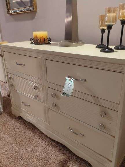 Dresser, pictures and candles