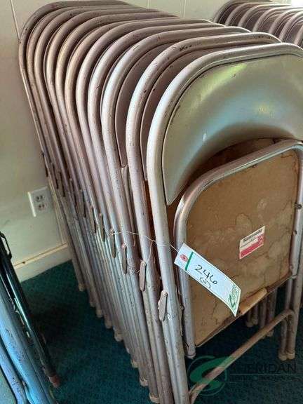 11 Steel folding chairs