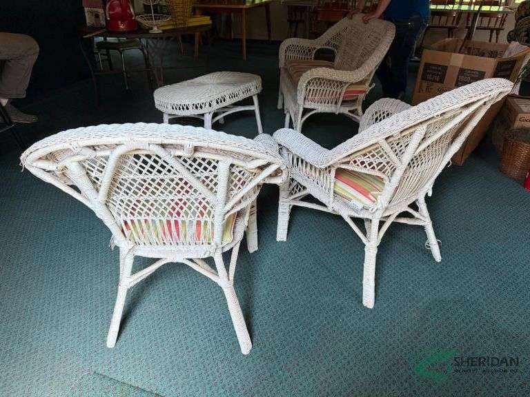 Wicker patio furniture