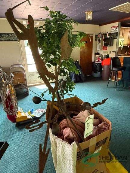 Kids toys, fake tree, and more