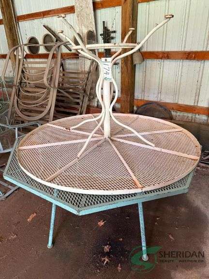 Assorted patio tables and chairs