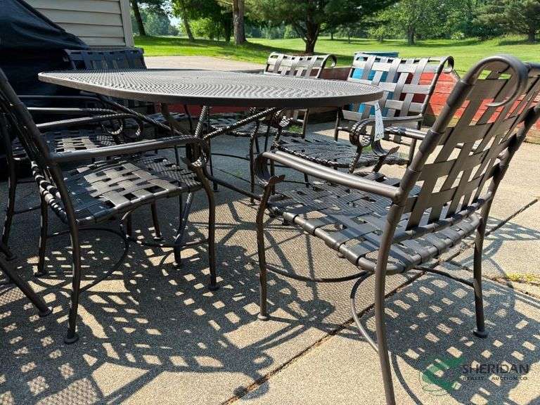 Patio table with 6 chairs