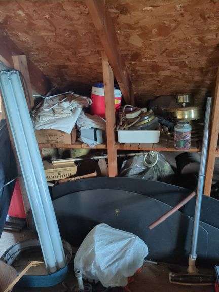Contents of right side of attic