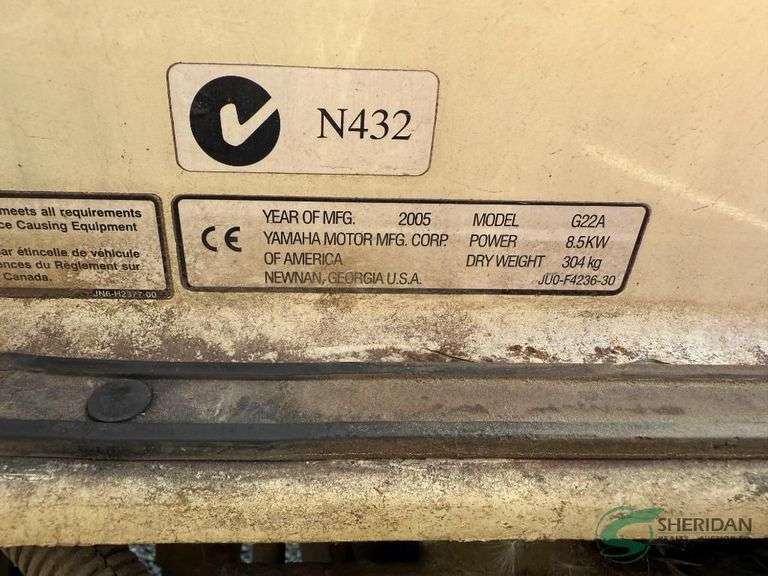 2005 Yamaha gas golf cart Model G22A