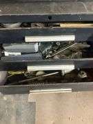 Tool boxes with contents and chains