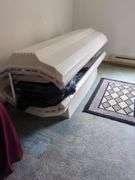 Tanning bed - Located upstairs. Buyer must bring help and responsible for removing
