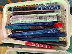 Numerous club grips