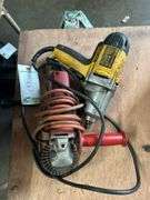Grinder with wire brush and Dewalt impact wrench