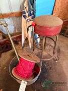 New Holland umbrella, shop stool, and more