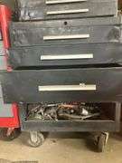 Tool boxes with contents and chains