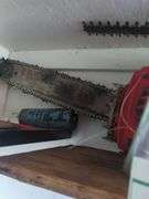 Red super X chainsaw