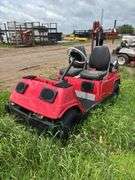 Red golf cart, row:4