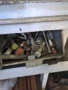 Contents of bins bolts and hoses