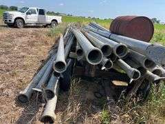 Irrigation pipe, 30 ft., hook and latch, most are 6”, some 4”