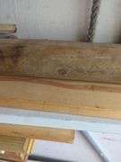 Shelf misc wood pieces