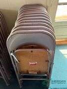12 Steel folding chairs