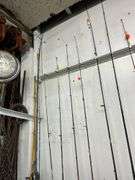 Fishing poles and miscellaneous items