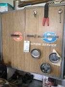 Cabinet and contents misc. sanders tape and cutting torch tips and heads