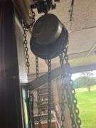 Chain Fall with 1 ton Trolley, Retractable chain on hanging wheel