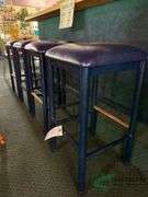 4 Padded bar stools