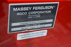 2023 Massey Ferguson 2850M Loader Tractor w/ Bucket