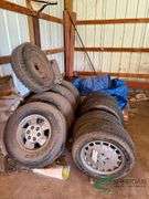 Assorted tire and rims