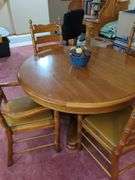 Oak table and chairs
