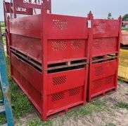 (4) Wire racks 88" L x 36" W x 33.5" H, row:4