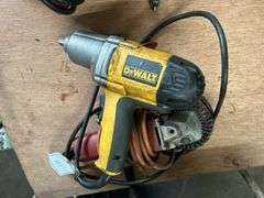 Grinder with wire brush and Dewalt impact wrench