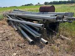 Irrigation pipe, 30 ft., hook and latch, most are 6”, some 4”