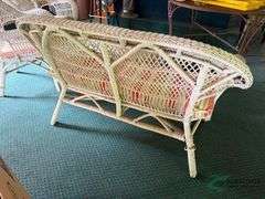 Wicker patio furniture